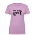 thumbnail image 1 of May The Course Be With You Womens crewneck tee, 1 of 1