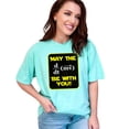 thumbnail image 1 of May The Derivative Formula of Force Be With You, Math Lover, Physics Teacher or Genius, Chalky Mint Comfort Colors T-Shirt, 2XL, 1 of 3