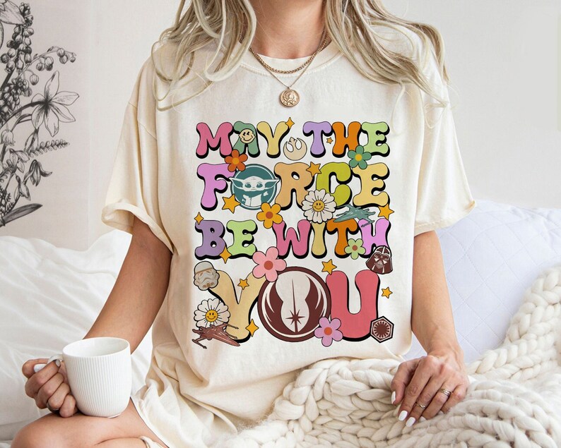 May The Force Be With You Logo 1977 Retro Tshirt, Star Wars Day 2024