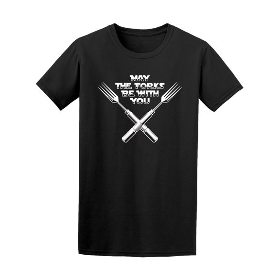 May The Forks Be With You  T-Shirt Men -Image by Shutterstock, Male Large