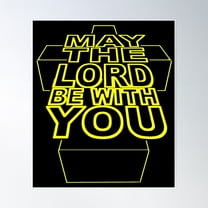 May The Lord Be With You Poster Wall Art, Modern Wall Decor For Living Room Bedroom, 24x36 UNFRAMED