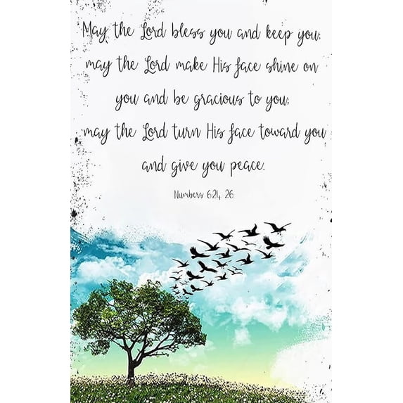 May The Lord Bless You and Keep You, Numbers 6 24 Bible Verse Wall Art ...
