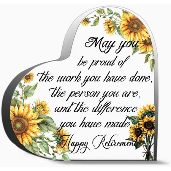 May You Be Proud Of The Work You Have Done The Person You Are And The Difference You Have Made Ha Heart Acrylic Decoration Gift For Couple Parent Women Mom Husband Wife