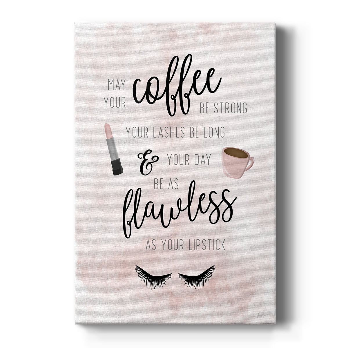 May Your Coffee Be Strong Premium Gallery Wrapped Canvas - Ready to Hang