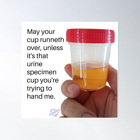 May Your Cup Runneth Over Poster Wall Art, Modern Wall Decor, 16x16 UNFRAMED