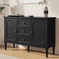 thumbnail image 1 of May in Color Storage Cabinet with 2 Doors & 3 Drawers, Sideboard Cabinet with Adjustable Shelves, Ideal for Entryway, Living Room, Dining Room, 1 of 8