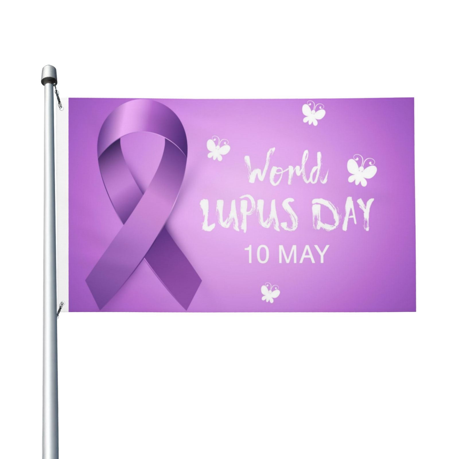 May is Lupus awareness Month Garden Flags 3 x 5 Foot Yard Flags Double ...