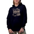 thumbnail image 1 of May the Course Be with You Pun Quote with Flag & Stars, Golf Player, Golfing or Golfer Themed Merch Gift, Navy Blue Hooded Sweatshirt or Hoodie, 3XL, 1 of 5