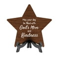 thumbnail image 1 of May your day be filled with God's love and kindness Star Table Sign (7" x 7") Religious Decor | Church And Home Table Signs, 1 of 6