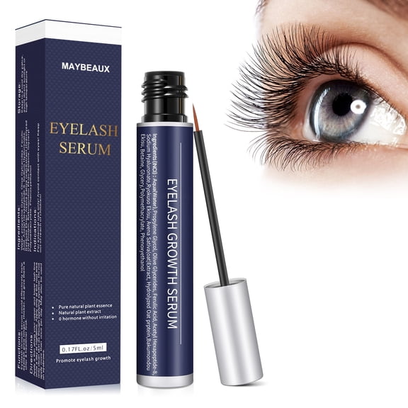 MayBeau Eyelash Growth Solution, Conditioner for Longer, Fuller & Thicker Lashes, 5ml