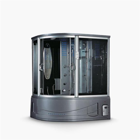 Maya Bath 119 67 x 51 x 88 in. Siena Right Steam Shower, Gray