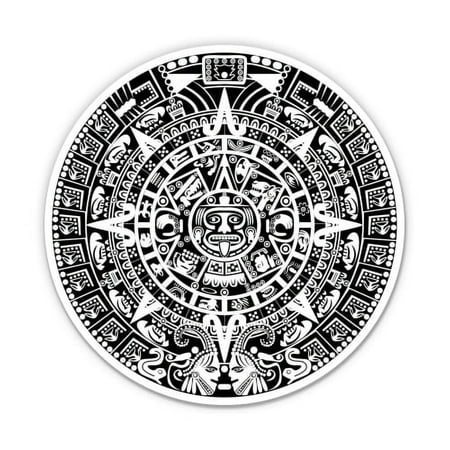 Maya Calendar - 3" Vinyl Sticker - For Car Laptop Water Bottle Phone - Waterproof Decal