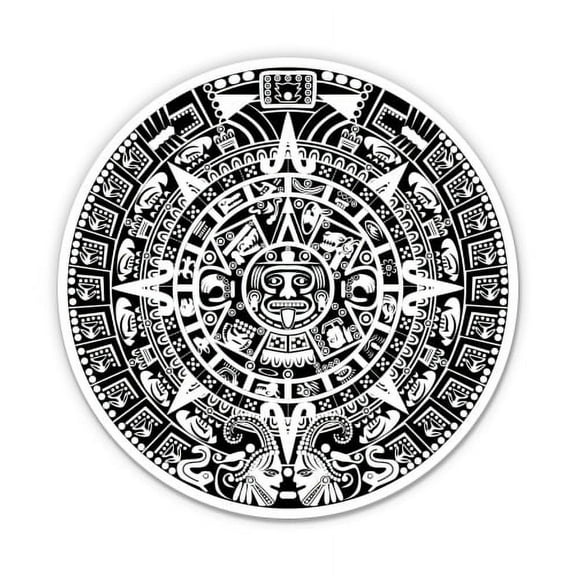 Maya Calendar - 5" Vinyl Sticker - For Car Laptop I-Pad - Waterproof Decal