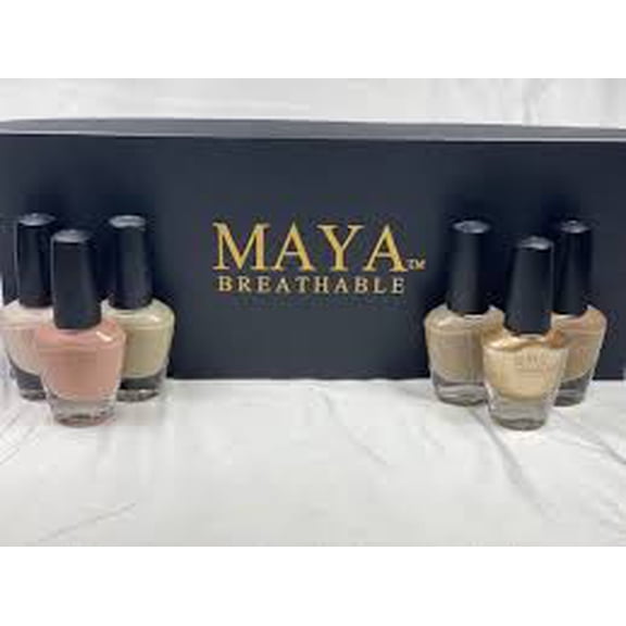 Maya Cosmetics Ayha's Nude Color Collection (6 Count) - Barely There, Sandy Beach, Seashell, Gold Digger, Cocoa Bean, Mirage - Suitable for All Hair Colors