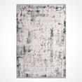 thumbnail image 1 of Maya Grey Abstract Polyester Area Rugs for Living Room Jacquard Textured Modern Rugs Soft Geometric Rug for Bedroom Mid Century Washable Rug Non-Slip Bohemian Perfect for Dining Room Office, 1 of 5