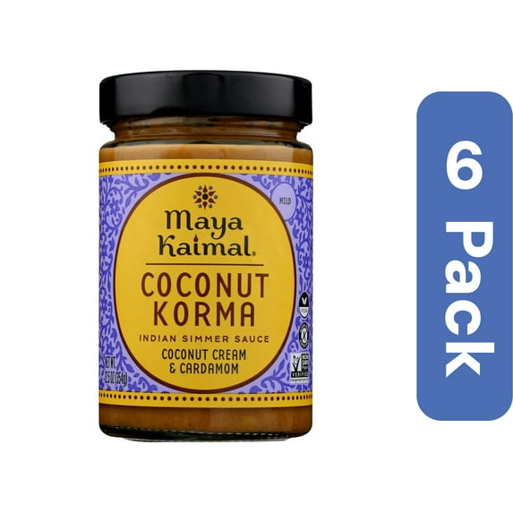 Maya Kaimal Coconut Korma Sauce 12.5 oz (Pack of 6)