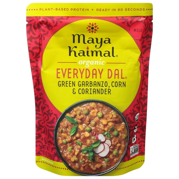 Maya Kaimal Everyday Dal Green Garbanzo 10 oz (Pack of 6)