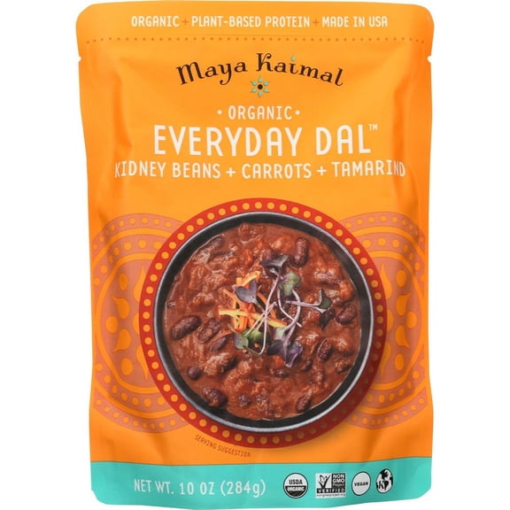 Maya Kaimal Kidney Beans Carrots and Tamarind Everyday Dal, 10 Ounce -- 6 per Case.