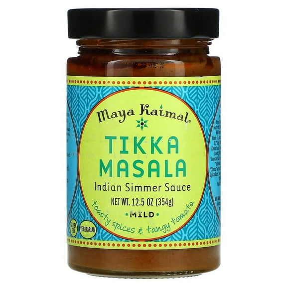 Maya Kaimal, Tikka Masala, Indian Simmer Sauce, Mild, Toasty Spices & Tangy Tomato, 12.5 oz Pack of 3
