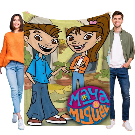 Maya & Miguel-Anti-Pilling Flannel Blanket Soft Lightweight Plush Fuzzy Cozy Luxury Blanket for Home and Kitchen Use  Perfect for Kids and Adults 60"*79"(150cm*200cm)