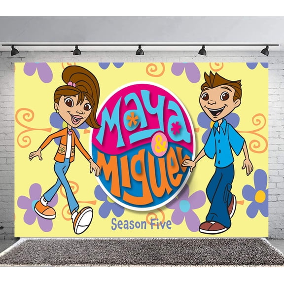 Maya & Miguel Backdrop Banner Party Supplies Poster Movie Theme Background for Photography Birthday Decorations