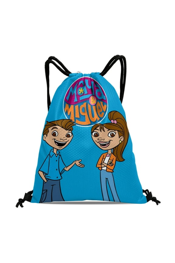 Maya & Miguel Drawstring Backpack Bag Party Favors Goodies Merch Gym Waterproof Swimming Beach Fans