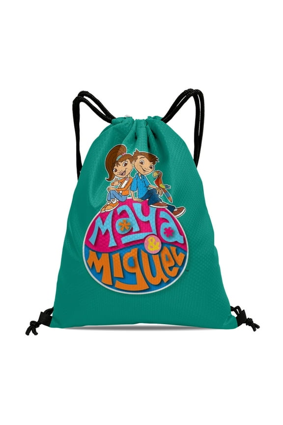 Maya & Miguel Drawstring Backpack Bag Party Favors Goodies Merch Gym Waterproof Swimming Beach Fans