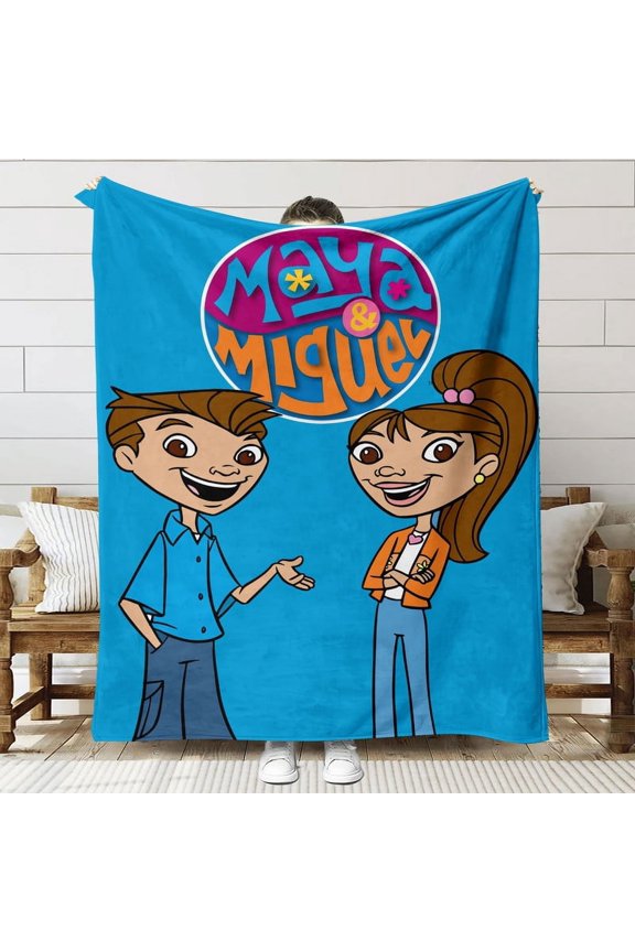 Maya & Miguel Throw Blanket Gifts for Fans Lover Girls Boys Women Present Hoodie Him Bed 30"x40"