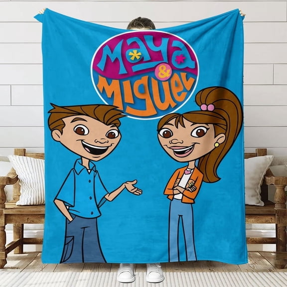 Maya & Miguel Throw Blanket Gifts for Fans Lover Girls Boys Women Present Hoodie Him Bed 40"x50"