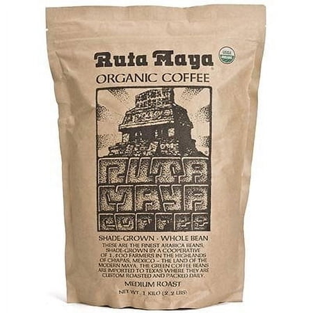 Maya Organic Medium Roast Whole Bean Coffee 2 Count - 2.2 Lbs. Each
