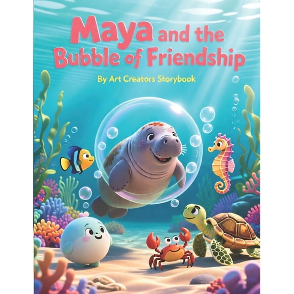 Maya the Gentle Manatee: Kindness & Comp Maya and the Bubble of Friendship: A Calm and Heartwarming Underwater Adventure About Friendship, Connection, and Social, (Paperback)
