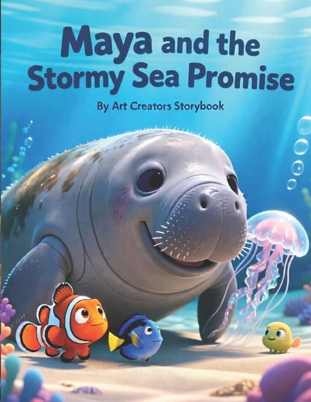 Maya the Gentle Manatee: Kindness & Comp Maya and the Stormy Sea Promise: A Calm and Heartwarming Story About Courage, Trust, and Social-Emotional Learning for A, (Paperback)
