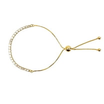 Maya's Grace Adjustable Diamond Bracelet - Gold, Silver & Rose Gold Elegance