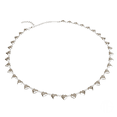 thumbnail image 1 of Maya's Grace Small Hearts Choker Necklace for Women, Gold and Silver Plated - Silver, 1 of 5