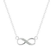 Maya's Grace Stainless Steel Infinity Love Charm Necklace Jewelry for Women