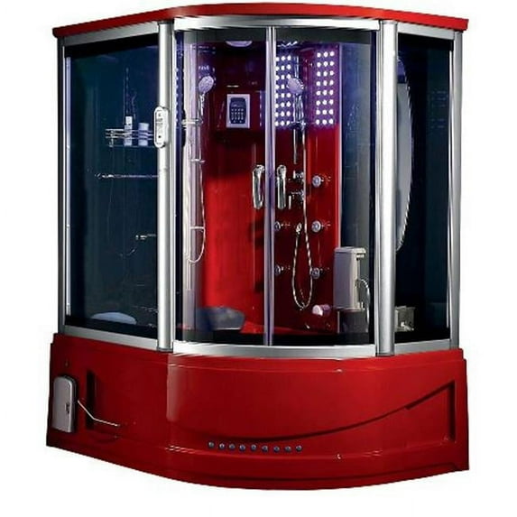 Mayabath 308 Siena Steam Shower Massage Bathtub - Red