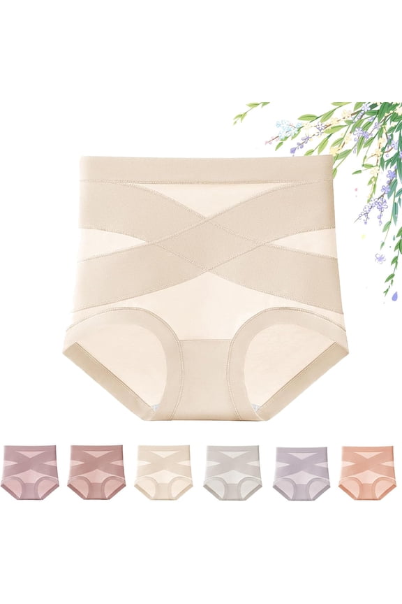 Mayaloom Leakproof Panties with Tummy Control - Dove Loom Panties Leak Proof Tummy Control Underwear, High Waisted Ultimate Comfort Shaping Leakproof Panties for Women