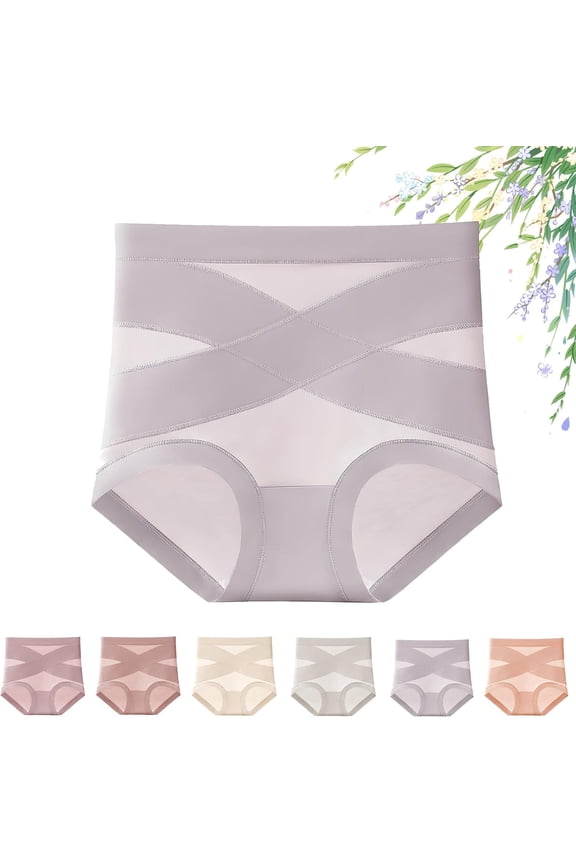 Mayaloom Leakproof Panties with Tummy Control - Dove Loom Panties Leak Proof Tummy Control Underwear, High Waisted Ultimate Comfort Shaping Leakproof Panties for Women