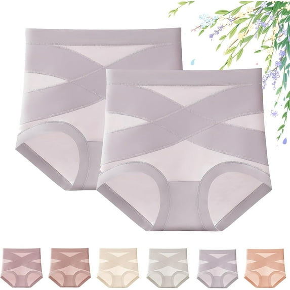 Mayaloom Leakproof Panties with Tummy Control - Dove Loom Panties Leak Proof Tummy Control Underwear, High Waisted Ultimate Comfort Shaping Leakproof Panties for Women