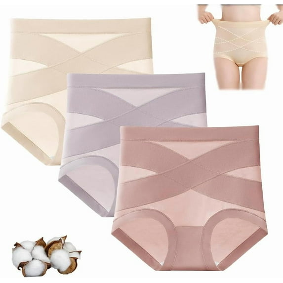 Mayaloom Leakproof Panties with Tummy Control - High Waisted Shaping Underwear for Women, Dove Loom Panties Leak Proof Tummy Control, Ultimate Comfort & Secure Coverage for Daily Wear