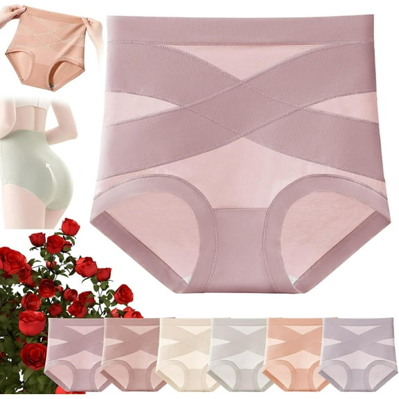 Mayaloom Leakproof Panties with Tummy Control, Doveloom - Ultimate Comfort Leakproof and Shaping Seamless Cotton High-Waist Briefs