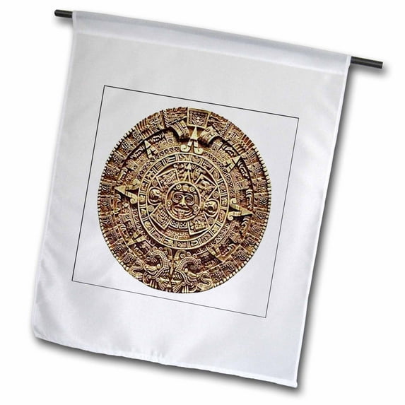 3dRose, Mayan Calendar, 18 x 27 inch Garden Flag