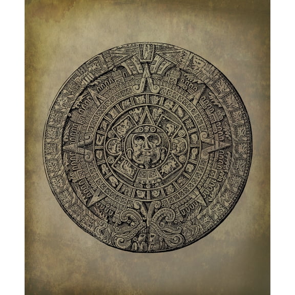 "Mayan Calendar" Painting Print on Wrapped Canvas