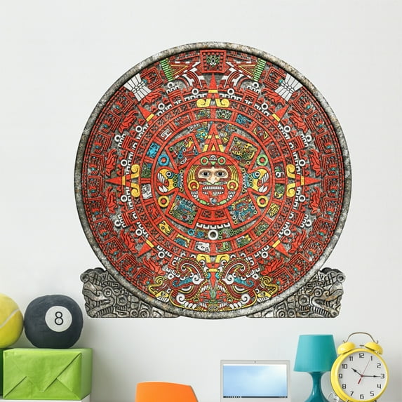 Mayan Calendar Wall Decal by Wallmonkeys Peel and Stick Graphic (48 in H x 48 in W) WM240550