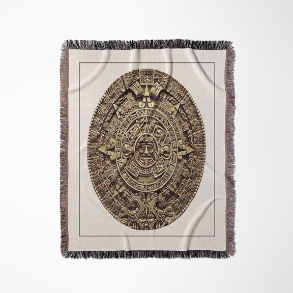 Mayan Calendar, Woven Blanket