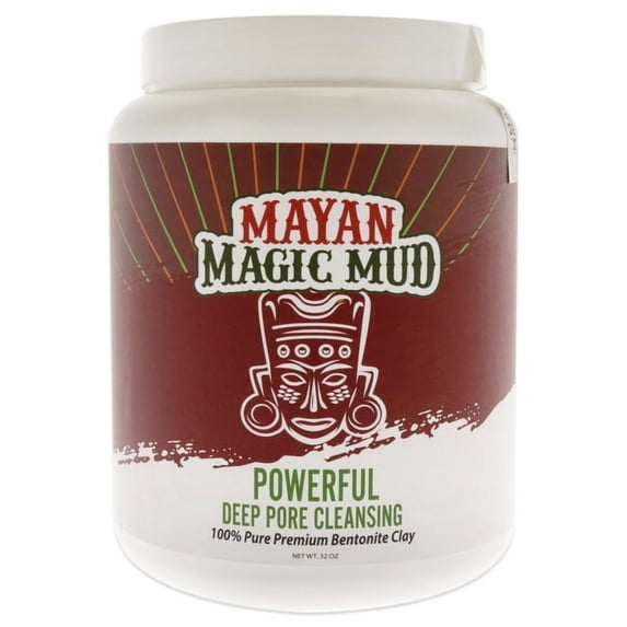 Mayan Magic Mud Mask, Sodium Bentonite Clay Mask, Beauty Face Mask, 32 oz