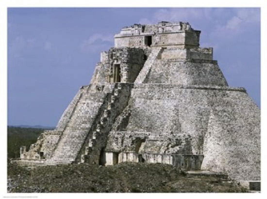 Mayan Pyramid of the Magician Uxmal Canvas Art - (24 x 18)