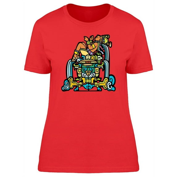 Mayan With Waterfalls T-Shirt Women -Image by Shutterstock, Female x-Large