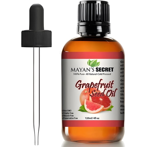 Mayan's Secret Grapefruit Seed Oil for Skin, Hair and Body Care, Lightweight Moisturizing Oil