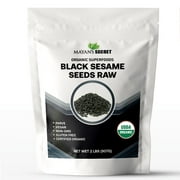 Mayan's Secret Organic Black Sesame Seeds - All Natural Premium Raw Seeds, Non GMO, Gluten Free & Vegan - 2lbs